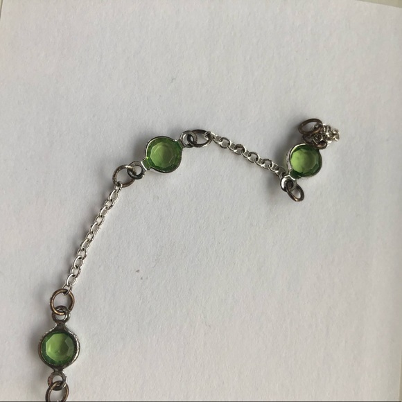 Green and gold gem bracelet - Picture 2 of 2